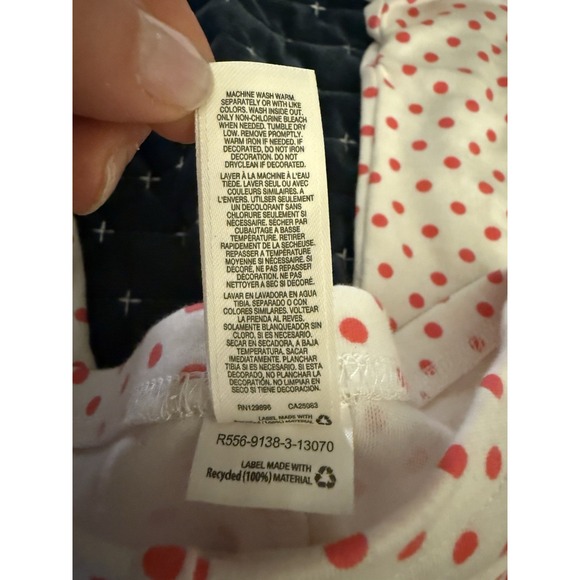 Disney Clothing 18 Mos Minnie Mouse Long Sleeve Disney Store Fleece Dots - Picture 15 of 15